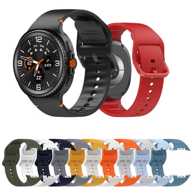 Dây đeo silicon cho Samsung Galaxy Watch 8 40MM / 44MM Watch8 Classic 46mm Dây đeo đồng hồ thông minh mềm thoáng khí Màu kẹo xốp - Ảnh 7