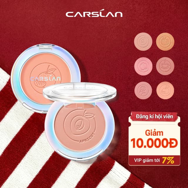 Phấn má hồng CARSLAN 6 màu thời trang cao cấp tùy chọn 5.5g - Ảnh 8