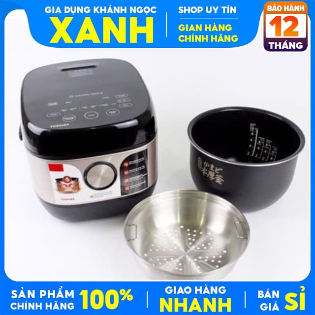 Nồi cơm cao tần Toshiba 1.8 lít RC-18IX1PV Mới 100% Công nghệ cao tần hiện đại công suất 1300W - Ảnh 12