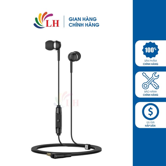 Tai nghe có dây In-ear Sennheiser CX 80S - Hàng chính hãng - Kiểu dáng nhỏ gọn, chất âm cao cấp, dây dài 1.2m - Ảnh 5