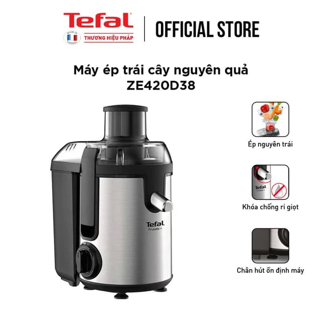 Máy Ép Trái Cây Tefal ZE420D38 Công Suất 400W - Hàng Chính Hãng - Ảnh 7