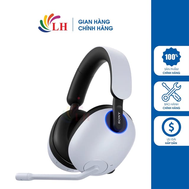 Tai nghe chụp tai Bluetooth Gaming Sony INZONE H9 WH-G900N - Hàng chính hãng - Thiết kế tinh tế, âm thanh sống động - Ảnh 3