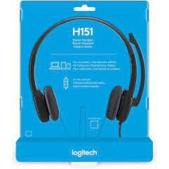 Tai nghe Logitech âm thanh nổi STEREO HEADSET H150 02 Jắc 3.5mm / H151 01 Jắc 3.5mm ( tích hợp cả mic + tai nghe ) - Ảnh 11