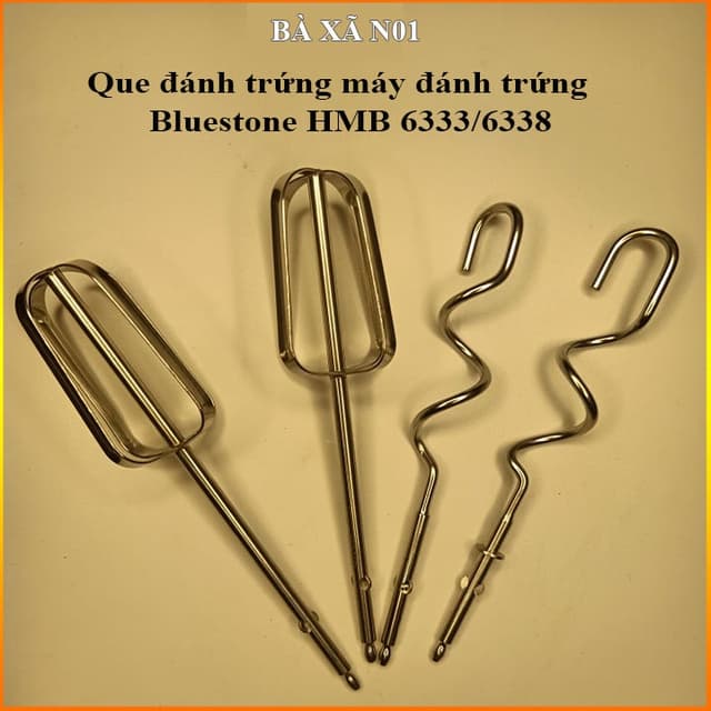 Que đánh trứng que đánh bột máy đánh trứng Bluestone HMB 6333/6338( 1 đôi) SUS3304 - Ảnh 12