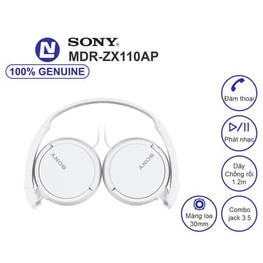 So sánh giá New Full box - Tai nghe Sony MDR ZX110AP - Có dây - Micro đàm thoại rẻ nhất?