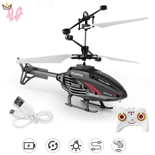 Máy bay cảm ứng/Máy bay điều khiển từ xa, có sạc USB - Ảnh 11