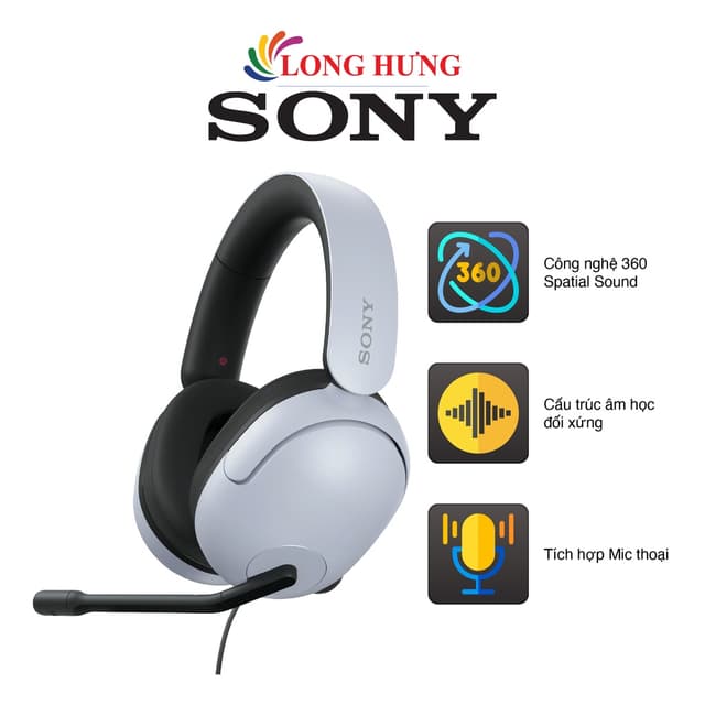 Tai nghe chụp tai có dây Gaming Sony INZONE H3 MDR-G300 - Hàng chính hãng - Ảnh 6