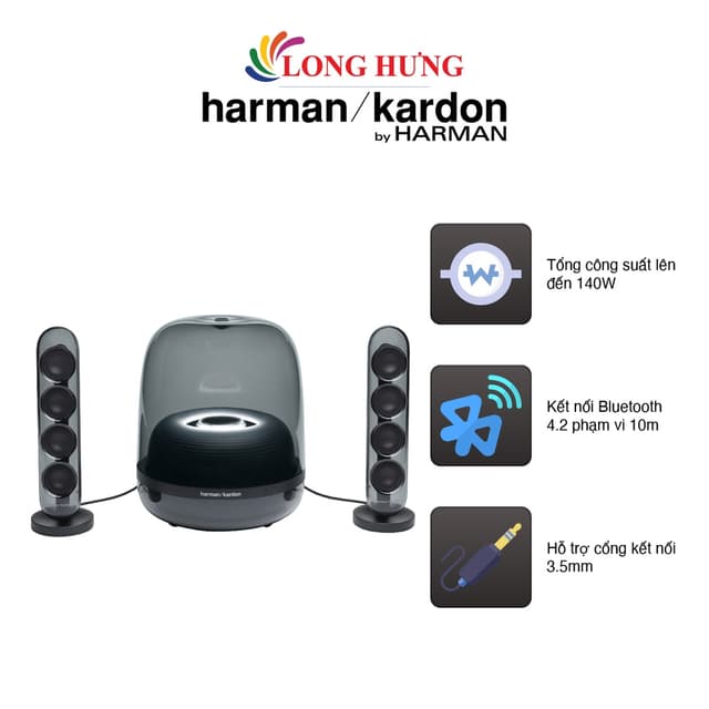 Loa Bluetooth Harman Kardon SoundSticks 4 HKSOUNDSTICK4 - Hàng chính hãng - Ảnh 4