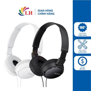 So sánh giá Tai nghe chụp tai có dây Sony MDR-ZX110AP - Hàng chính hãng - Âm thanh sắc nét, màng loa lớn, đệm tai êm ái rẻ nhất?