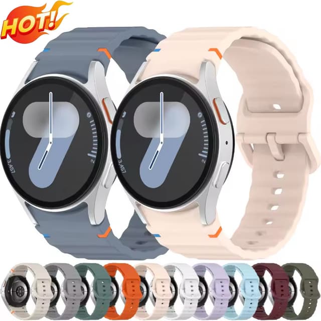Dây đeo silicon thể thao Tương thích cho Samsung Galaxy Watch7 6 5 4 40mm 44mm Galaxy Watch 6class 43mm 47mm 5Pro 45mm Đồng hồ 4Classi 42mm 46mm - Ảnh 8