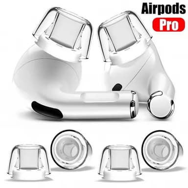 So sánh giá Tương thích với nút tai trong suốt AirPods Pro - Tai nghe thay thế silicon 4 kích thước có giảm áp suất, lỗ giảm tiếng ồn, thiết kế vừa vặn an toàn & chống trượt rẻ nhất?
