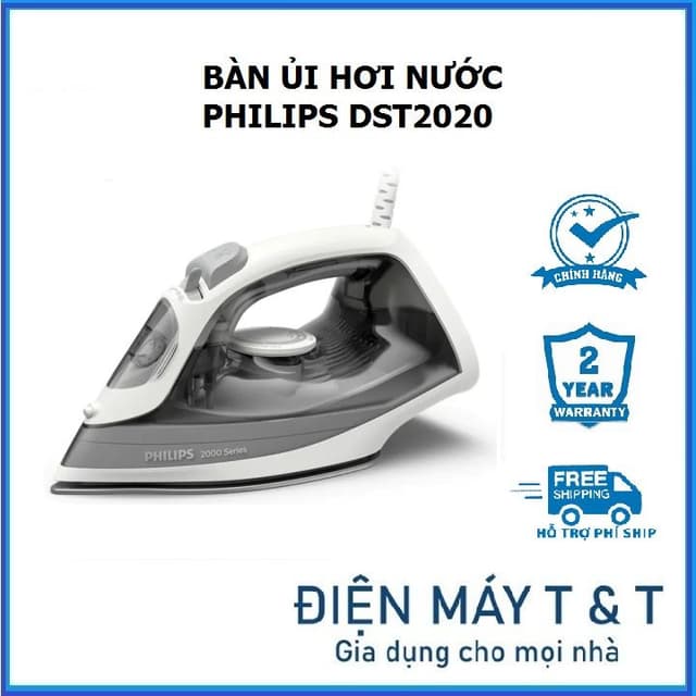 Bàn ủi hơi nước Philips DST2020/80 công suất 2000W mặt đế ceramic - Hàng chính hãng - Ảnh 8