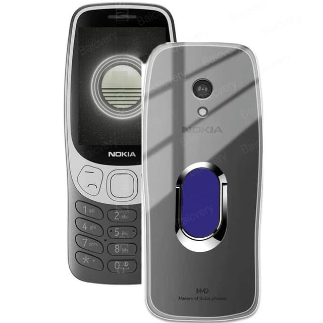 Ốp điện thoại Nokia 3210 4G 2024 Vỏ mềm TPU Silicon Vỏ kim loại Giá đỡ vòng đeo tay Vỏ thời trang (Không bao gồm điện thoại) - Ảnh 6