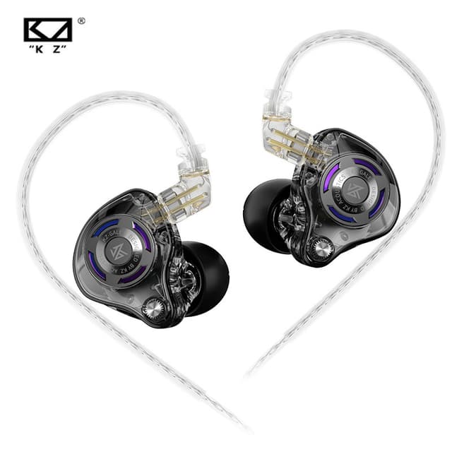 Tai nghe HiFi có dây KZ Gale với 2 Mics trong tai Siêu tuyến Dynamic Drive Màn hình âm nhạc Tai nghe công thái học Tai nghe chơi game tùy chỉnh - Ảnh 5