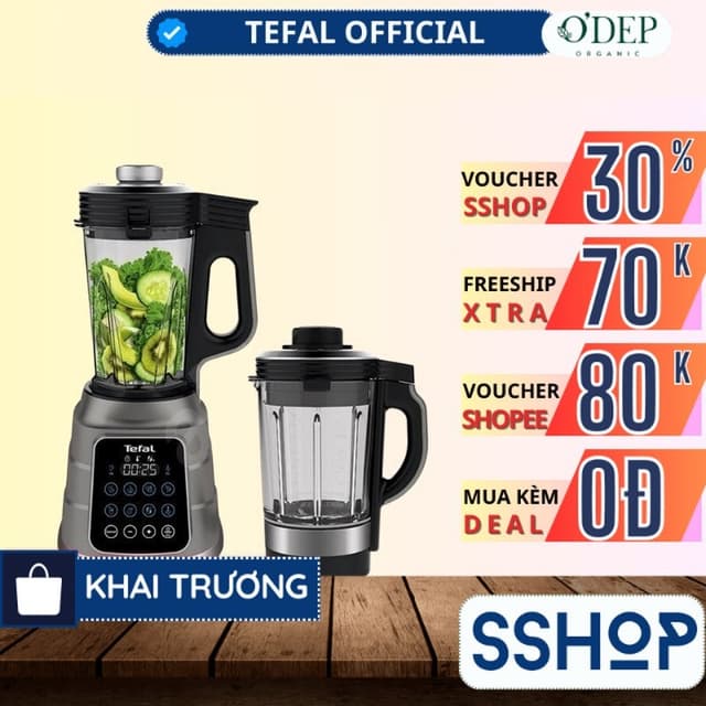 Máy nấu sữa hạt Tefal Chính hãng, xay nấu nóng lạnh đa năng hút chân không BL967B66/ BL83SD66 - SSHOP SSO - Ảnh 2