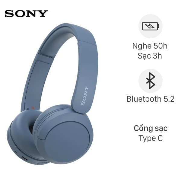 Tai nghe Sony Chụp Tai Bluetooth WH-CH520 - Ảnh 8