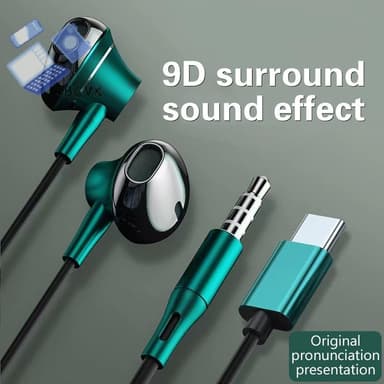 So sánh giá [BCVK] Tai nghe Karaoke có dây trong tai Type-C Tai nghe nhạc nổi 3,5 mm Tai nghe rảnh tay Tai nghe có Mic cho Xiaomi Huawei tốt rẻ nhất?