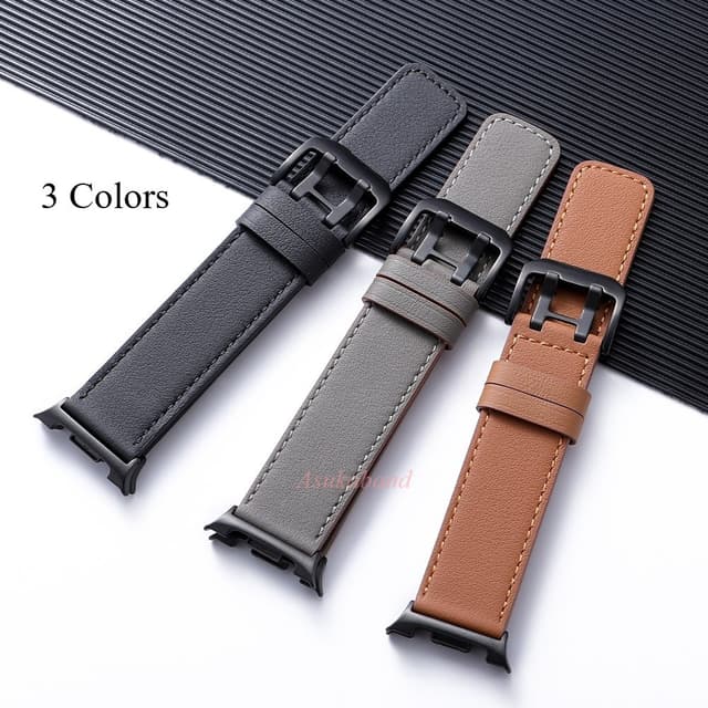 Dây đeo đồng hồ bằng da bò chính hãng cho Samsung Galaxy Watch8 / Classic 40mm 44mm 46mm Dây đeo đồng hồ thay thế với đầu nối bằng thép không gỉ Vòng đeo tay đồng hồ dành cho nam nữ - Ảnh 6