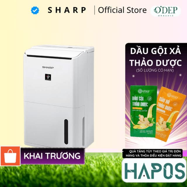 Máy lọc không khí hút ẩm tạo ion Sharp DW-D12A-W Diện tích lọc 25m2, - HAPOS HSA - Ảnh 9