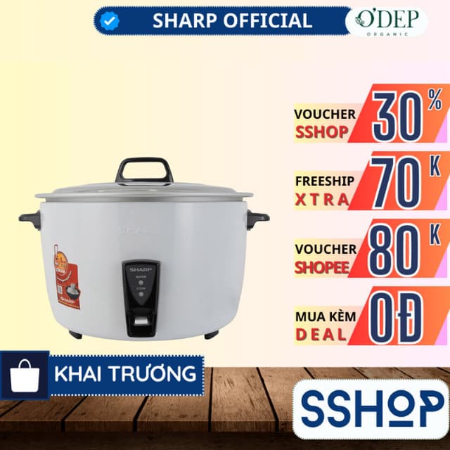 Nồi cơm điện Công nghiêp nắp rời SHARP 5 lít KSH-D55V - SSHOP SSO - Ảnh 7