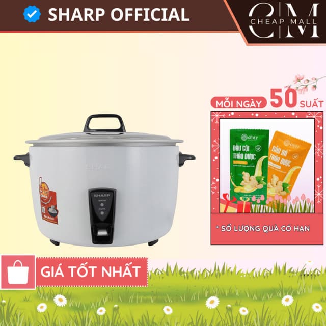 Nồi cơm điện nắp rời 7 Lít Sharp KSH-D77V Chính hãng, Bảo hành 15 tháng - Không chống dính - CHEAP CMO - Ảnh 11