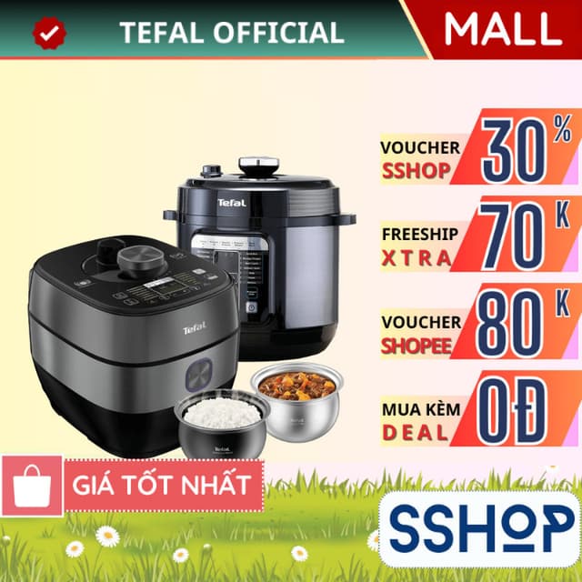 Nồi áp suất điện Tefal 6 Lít Chính hãng, cảm ứng đa năng nấu chậm, hầm, làm bánh CY601868/CY638868 - SSHOP SSA - Ảnh 10