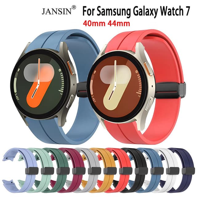 Dây đeo silicon khóa từ tính cho Samsung Galaxy Watch 7 Dây đeo silicon Galaxy Watch7 40mm 44mm - Ảnh 2