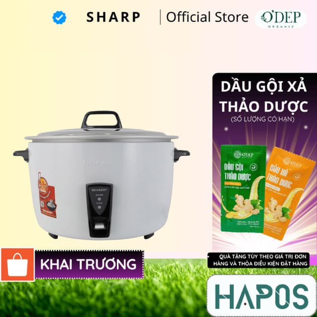 Nồi cơm điện nắp rời 7 Lít Sharp KSH-D77V Chính hãng, Bảo hành 15 tháng - Không chống dính - SSHOP SSO - Ảnh 8