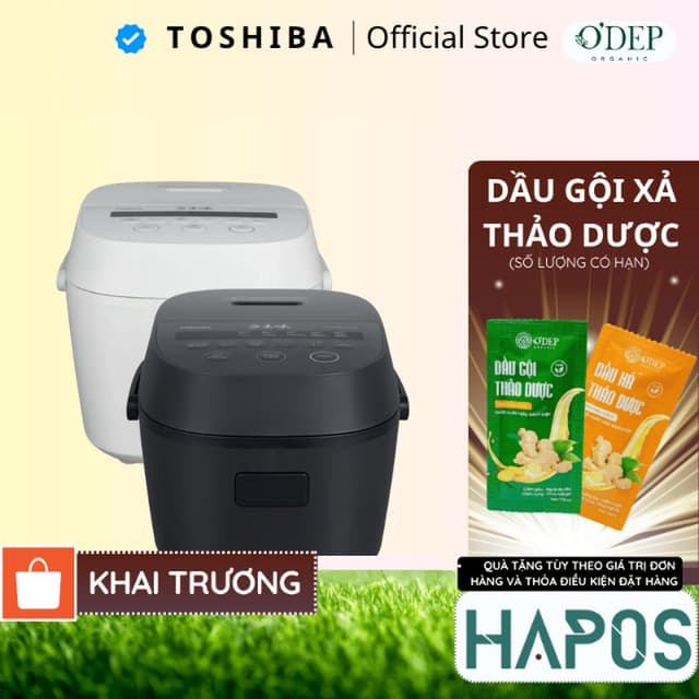 Nồi cơm điện tử Toshiba 1 Lít / 1.8 Lít RC-18DR5UVN(W)/RC-10DR5UVN - Hàng chính hãng. - HAPOS HOF - Ảnh 5