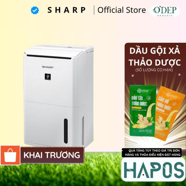 Máy lọc không khí hút ẩm tạo ion Sharp DW-D12A-W Diện tích lọc 25m2, - HAPOS HOF - Ảnh 6