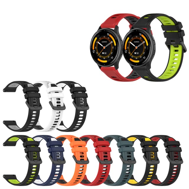 Dây đeo silicon mềm 18mm 20mm 22mm cho Garmin Venu4 Venu3 Venu2 Venu3s / Vivoactive 3 4 5 3S 4S 40mm 45mm / vivomove 3 3s HR / Venu 2 3 2s 3s 4 45mm 41mm Dây đeo tay thể thao - Ảnh 5