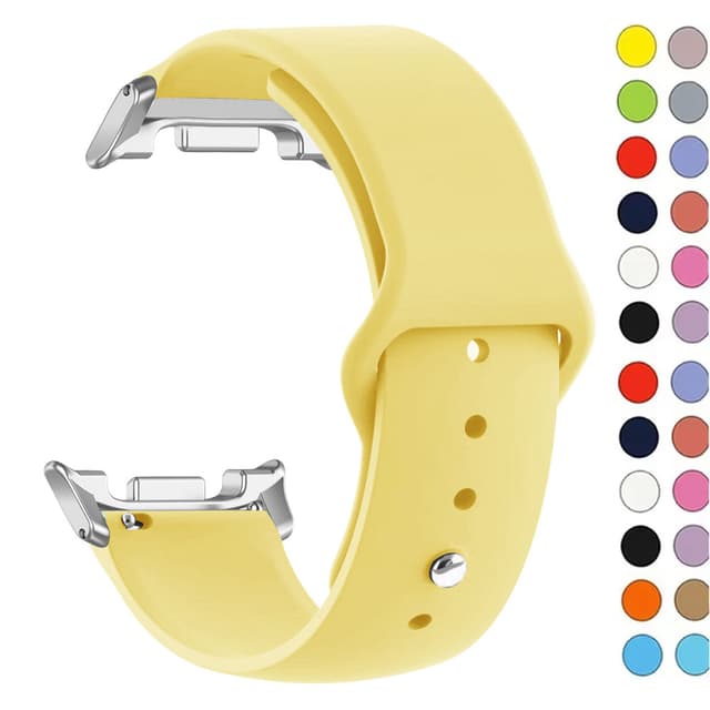 Không Khoảng Cách Dây Đeo Silicon Cho Samsung Galaxy Watch8 40mm 40 44mm Vòng Tay Thể Thao Galaxy watch 8 Cổ Điển 46 46mm Dây Đeo Tay - Ảnh 10