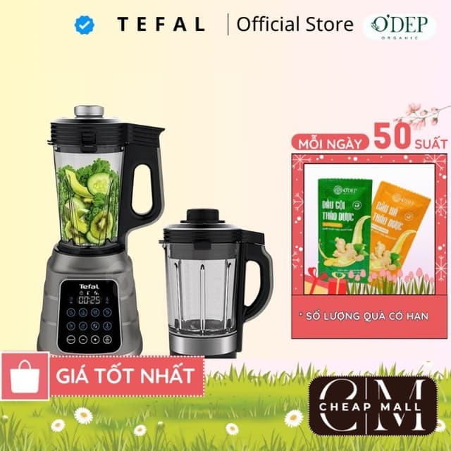 Máy nấu sữa hạt Tefal Chính hãng, xay nấu nóng lạnh đa năng hút chân không BL967B66/ BL83SD66  - CHEAP CMO - Ảnh 1