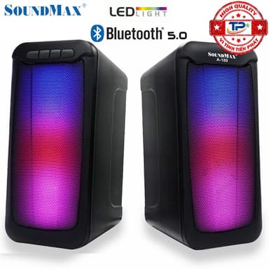 So sánh giá Loa Máy Vi Tính Soundmax A-180 / A180 2.0 kết nối Bluetooth và Jack 3.5 tích hợp đèn Led RGB nguồn USB 5V rẻ nhất?