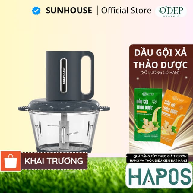 Máy xay thịt Sunhouse 1.8 lít Chính hãng 3 tốc độ xay 300W đa năng nhanh và nhuyễn SHD5403 - HAPOS HOF - Ảnh 7