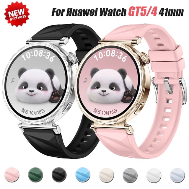 Dây đeo silicon mềm pha lê đá 18mm cho Huawei GT5 / GT4 41mm Vòng đeo tay thể thao cho Huawei GT6 41mm Garmin Venu 2S / 3S Dây đeo đồng hồ thay thế - Ảnh 7