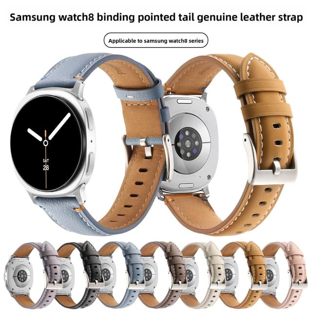 Dành Cho Samsung Galaxy Watch8 Classic 46MM Dây Đeo Đồng Hồ Da Galaxy Watch8 44MM 40MM Thiết Kế Hợp Thời Trang Dây Đồng Hồ - Ảnh 11