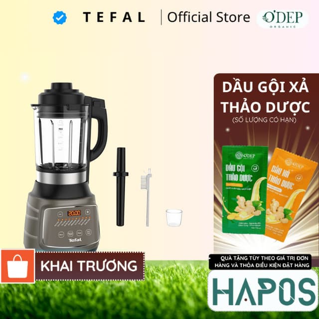 Máy làm sữa hạt Tefal Chính hãng 1.75L xay nấu nóng lạnh đa năng 1300W, tự vệ sinh BL967B66 - HAPOS HOF - Ảnh 3