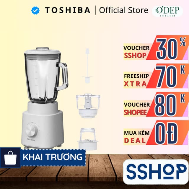 Máy xay sinh tố đa năng Toshiba BL-70GR2UV - Bảo hành chính hãng 12 tháng - SSHOP SSO - Ảnh 10