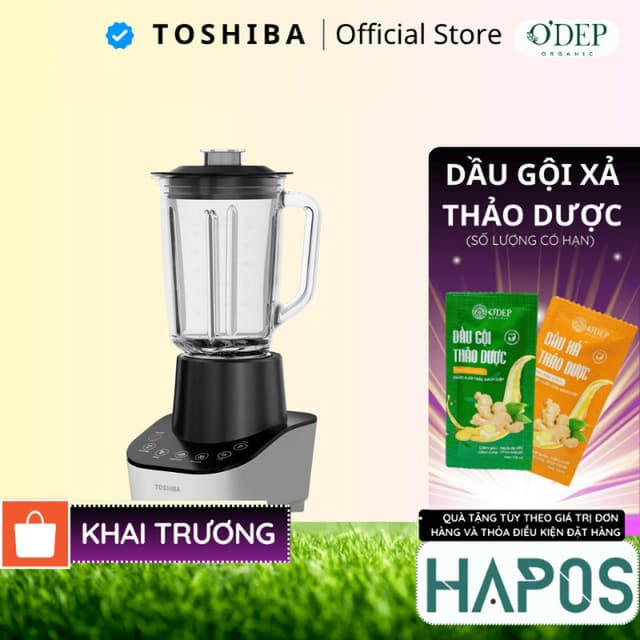 Máy xay sinh tố đa năng Toshiba BL-70GS1PV 1.5L 700W Chính hãng, cối thủy tinh, 5 chế độ xay đa năng - HAPOS HSA - Ảnh 12
