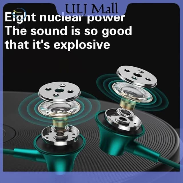 Tai nghe Karaoke có dây trong tai ULJ Type-C Tai nghe nhạc nổi 3,5 mm Tai nghe rảnh tay Tai nghe có Mic cho Xiaomi Huawei. - Ảnh 8