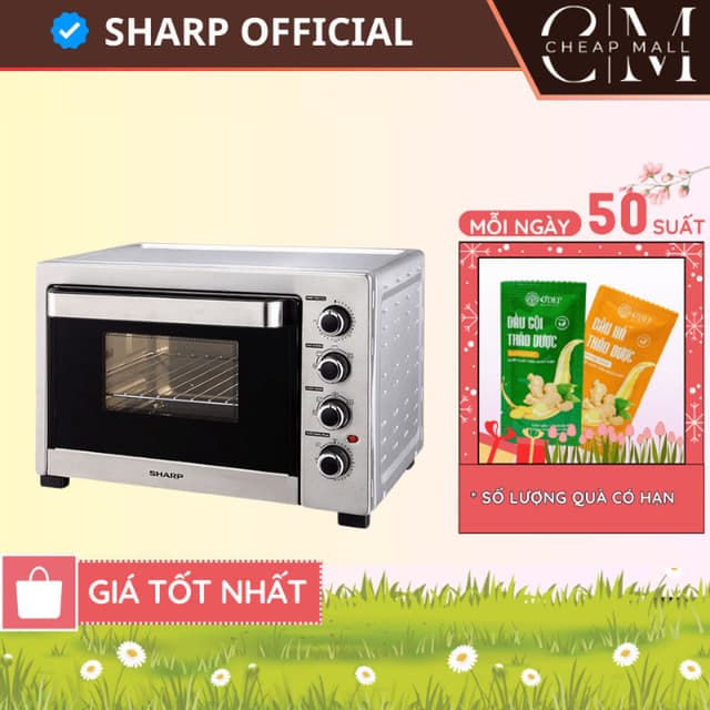 Lò nướng 38 Lít Sharp Chính hãng, Tặng nhiều phụ kiện nướng, 12 chức năng EO-A384RCSV-ST - CHEAP CMO - Ảnh 8