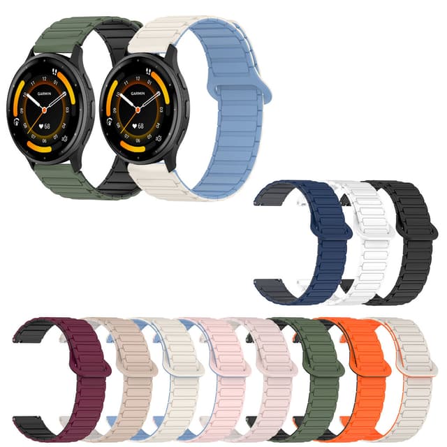 Dây đeo đồng hồ silicon cho Garmin Venu 2 4 45mm Venu3 Venu 2s 40mm Venu3s Venu Sq 2 Venu 2 Plus Dây đeo vòng từ tính 18mm 20mm 22mm Dây đeo cổ tay - Ảnh 10