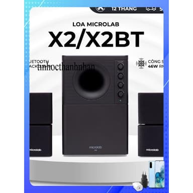 So sánh giá Loa Vi Tính Bluetooth Bass Cực Mạnh MICROLAB X2/X2BT, Công Suất 46W, Làm Việc, Chơi Game, Nghe Nhạc - Hàng Chính Hãng rẻ nhất?