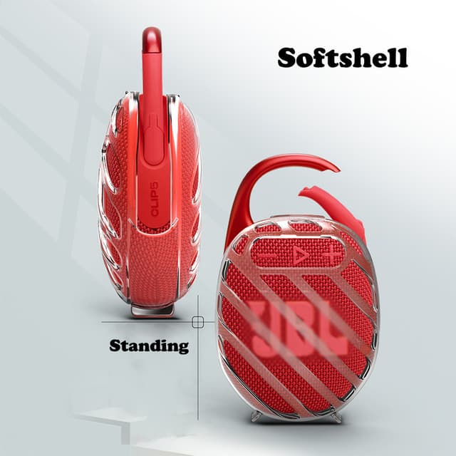 Vỏ bảo vệ TPU bền bỉ cho loa JBL CLIP 5 tương thích Bluetooth, Vỏ chống trầy xước Da mềm - Ảnh 6