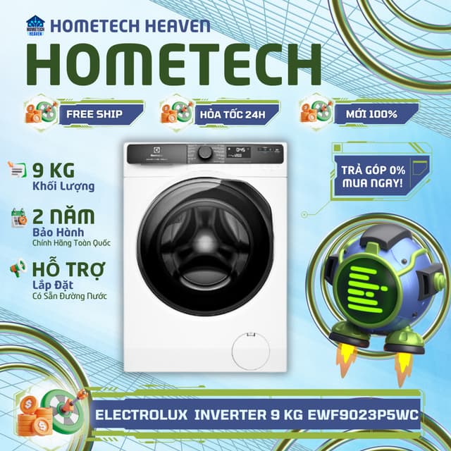 [GIAO LẮP MIỄN PHÍ] EWF9023P5WC - Máy giặt Electrolux UltimateCare 500 Inverter 9 kg EWF9023P5WC - Hàng Chính Hãng - Ảnh 3