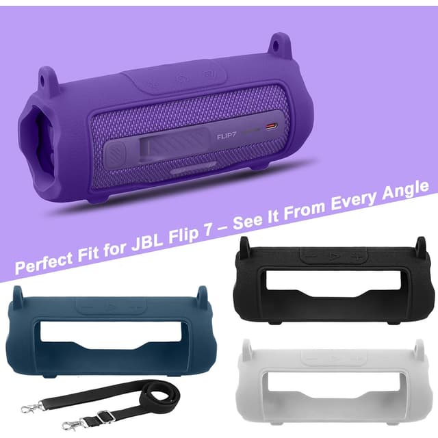 Dành Cho JBL Flip 7 Loa Bluetooth Di Động Vỏ Silicon, Giá Đỡ Bảo Vệ Cho Phụ Kiện Loa JBL Flip7 - Ảnh 11