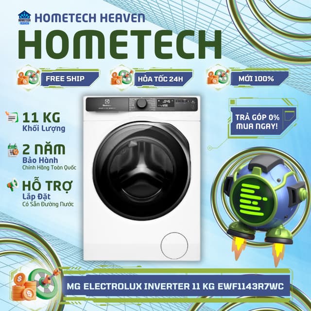 [GIAO LẮP MIỄN PHÍ] EWF1143R7WC - Máy giặt Electrolux UltimateCare 700 Inverter 11 kg EWF1143R7WC - Hàng Chính Hãng - Ảnh 12
