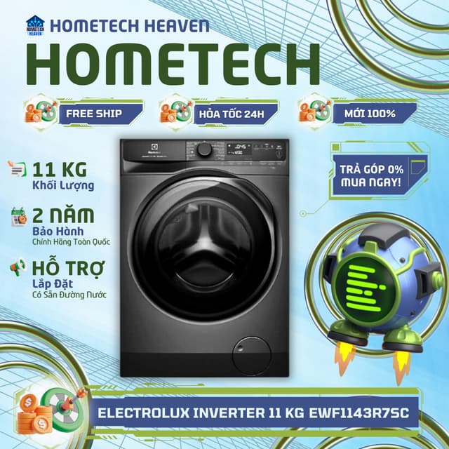 [GIAO LẮP MIỄN PHÍ] EWF1143R7SC - Máy giặt Electrolux UltimateCare 700 Inverter 11 kg EWF1143R7SC - Hàng Chính Hãng - Ảnh 12