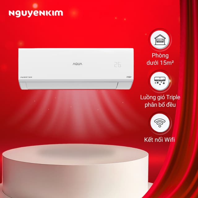 [Lắp đặt 0đ] Máy lạnh/Điều hòa Aqua Inverter 1 HP AQA-RUV10RB5 - Ảnh 9